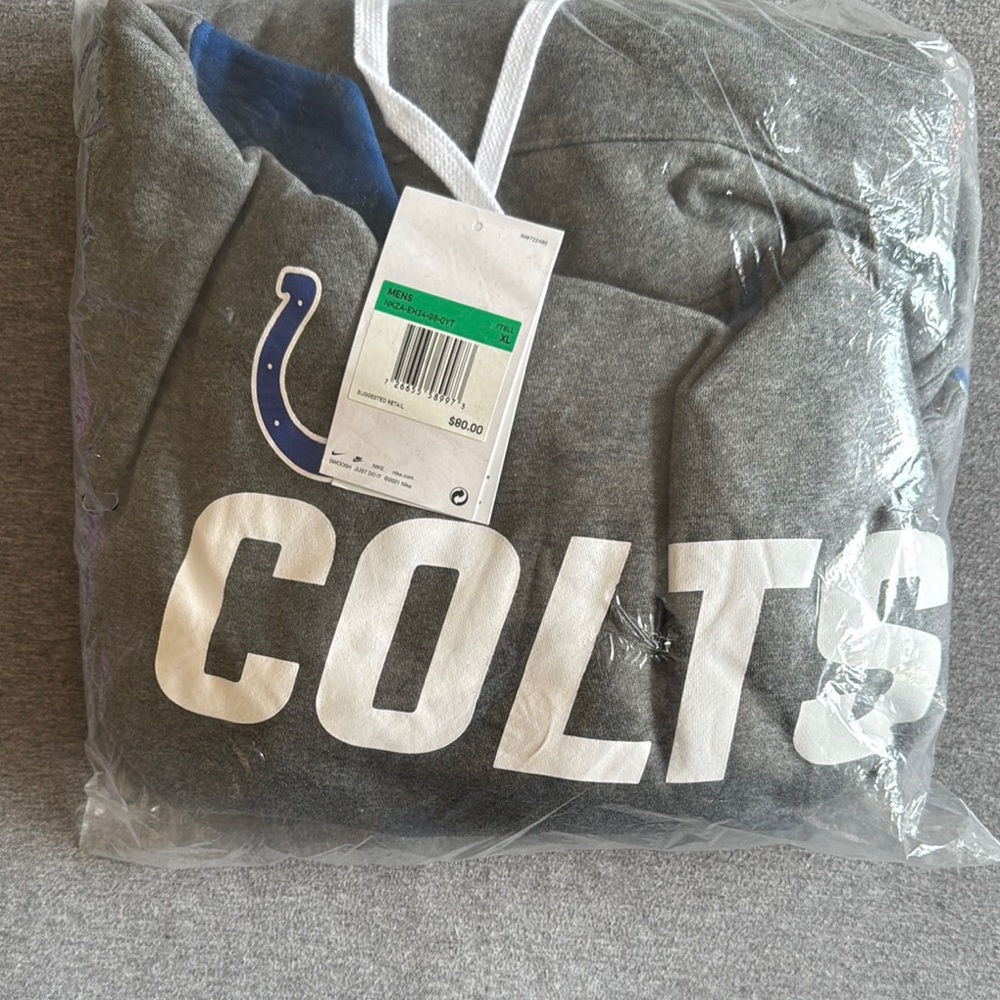 Gray Colts Nike Hoodie